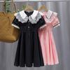 Kids Summer Dress Baby Girls Dresses Floral Print Lace Girls Clothes Children Clothing Teenagers School Costume 6 8 10 12 Years