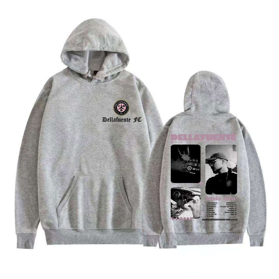 Rapper Dellafuente Album Tour 2025 Grafická mikina pánské oblečení móda hip hopová hudba mikina vysoká kvalita oversized mikiny