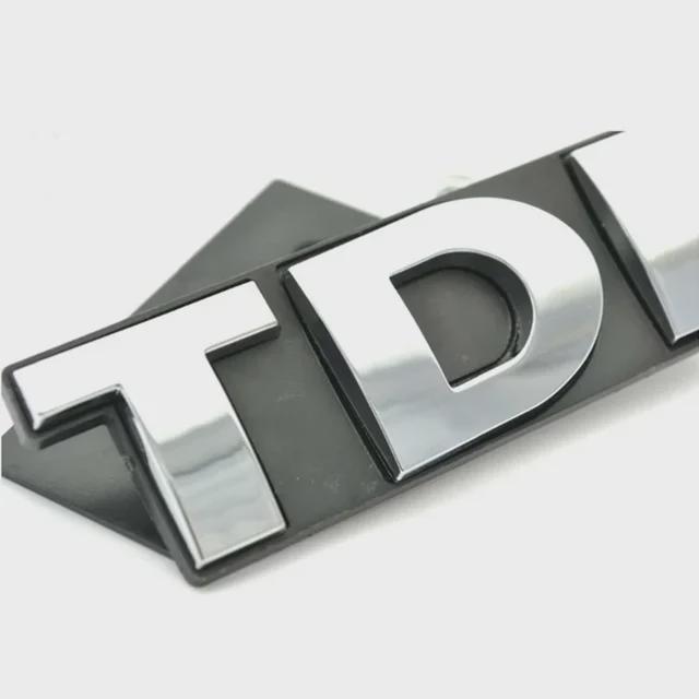 

3D Metal TDI Logo Car Front Grille Emblem Sticker Fender Side Rear Trunk Auto Badge Decor For VW Polo Golf Jetta Passat MK4 MK5 Grille A