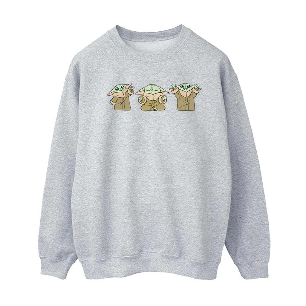 STAR WARS Womens/Ladies The Mandalorian Grogu Poses Sweatshirt