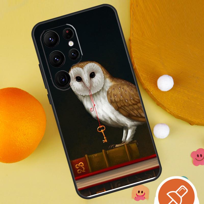 Cartoon Eule Handyhülle Für Samsung Galaxy S25 Ultra S24 S23 S22 Ultra S9 S10 S20 Plus S21 FE Funda Cover