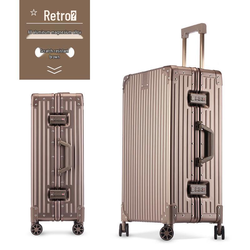 LONE WOLF Aluminum-Magnesium Alloy Spinner Luggage 20-inch