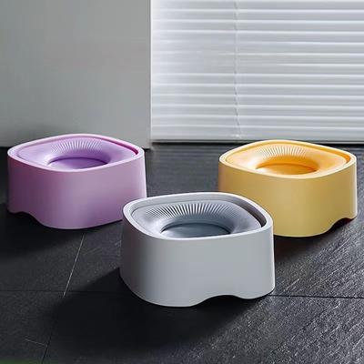 Honden Drinkwaterbak Drijvend Niet-Natmakende Mond Kattenbak Zonder Morsen Drinkwaterdispenser Plastic Anti-Over Hondenbak
