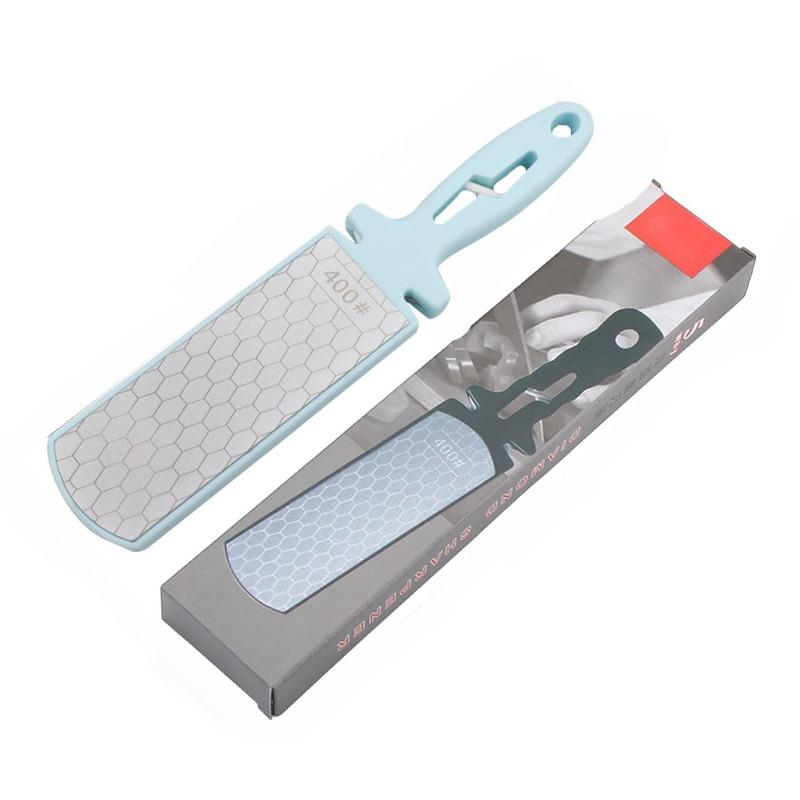 

1 ШТ Двосторонній ніж для заточування Інтернет-знаменитість Багатофункціональна ручка Портативна Швидка Ручна Наждачна точилка