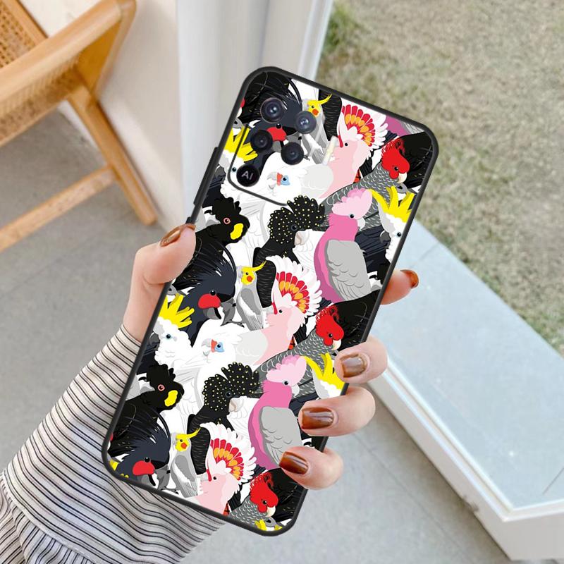 Animal Parrot Bird Case For Oppo A5 Pro A15 A17 A57 A77 A18 A38 A58 A78 A98 A94 A74 A54 A40 A60 A80 A16 A76 A96