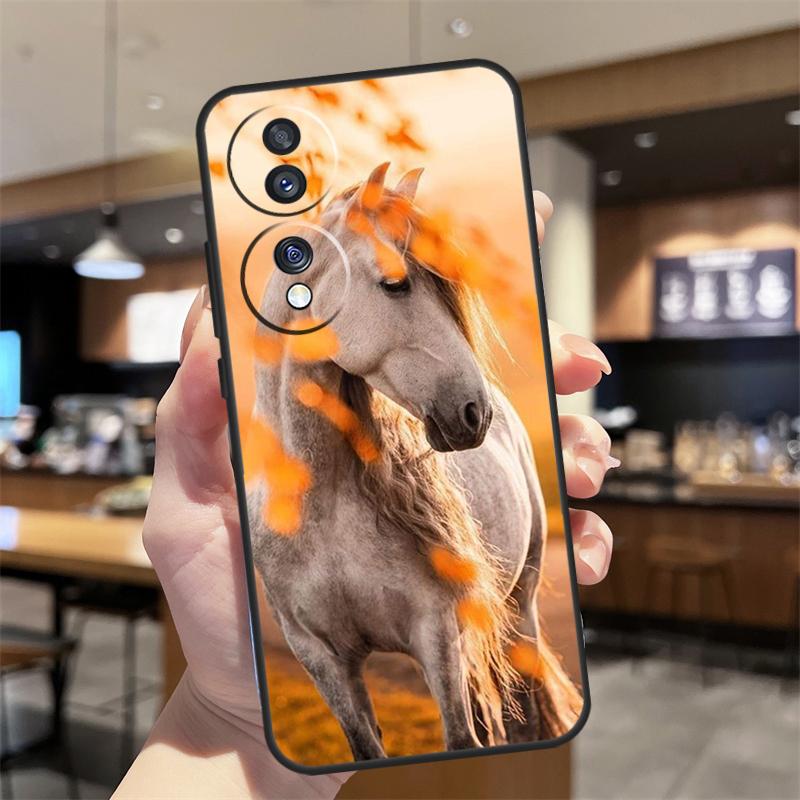 Animal Steed Horse Case For Honor Magic 8 6 7 Pro Honor 400 200 70 90 Lite X8b X8c X9a X9b X9c X9d Win RT Cover