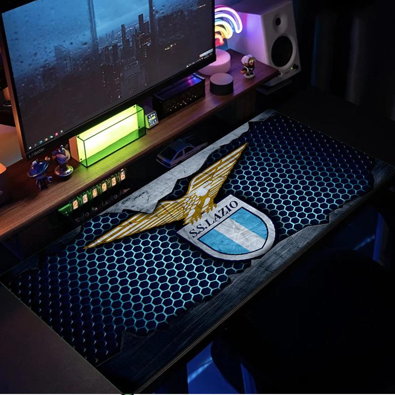 Lazio Football Club Emblem Mouse Pad, Rubber Base, Mouse Pad for Gamers and Office Use, Gaming Desk , Easy To Clean Mat Christmas fan gifts