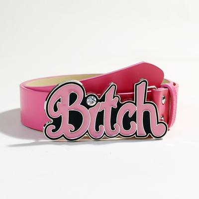 Punk Style Wide Belt Personalized Women'S Jeans Universal Rose Red Belt Women