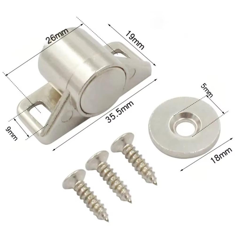 No Punching Magnetic Door Stopper Easy To Install Wardrobe Stopper New Door Lock Buckle  Cupboard
