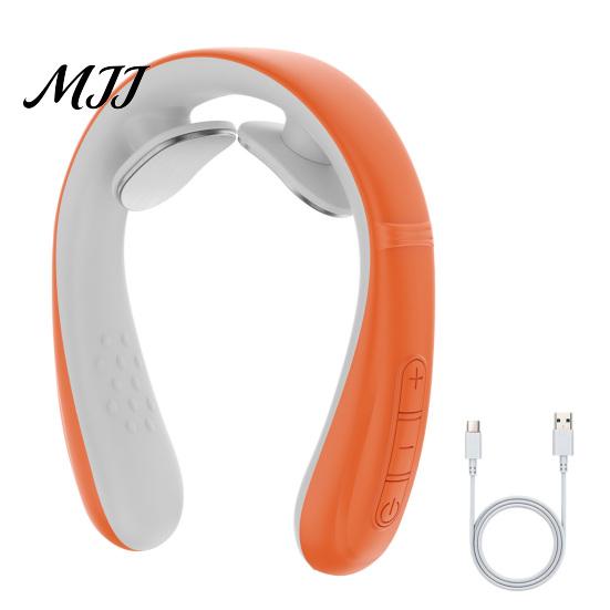 Adjustable Intensity Neck Therapy Tool Electric Massager with Heat, 10 Modes & 16 Levels, Portable Lightweight Cordless Cervical Massager, Wearable