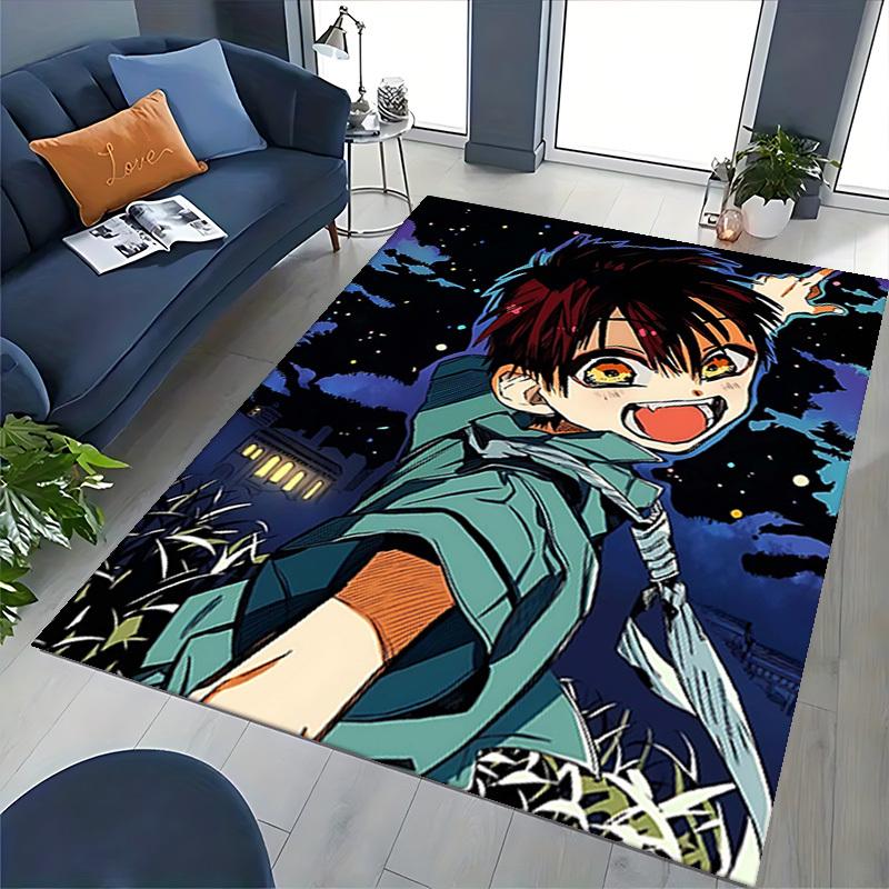 1pc Anime Cartoon Design Chair Mat - Kyojuro Rengoku Inspired Office Rug, Non-Slip Carpet for Home Decor, Suitable for All Seasons, Perfect Gift for A
