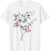 Fofo Costura Flores de Dente-de-leão Patchwork Quilter Costureira Camiseta T-Shirt Camiseta Unissex
