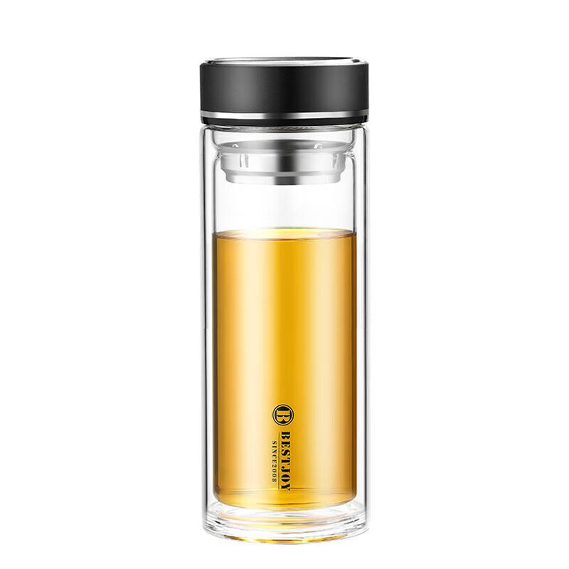 FUGUANG Double-Layer Portable Glass Cup