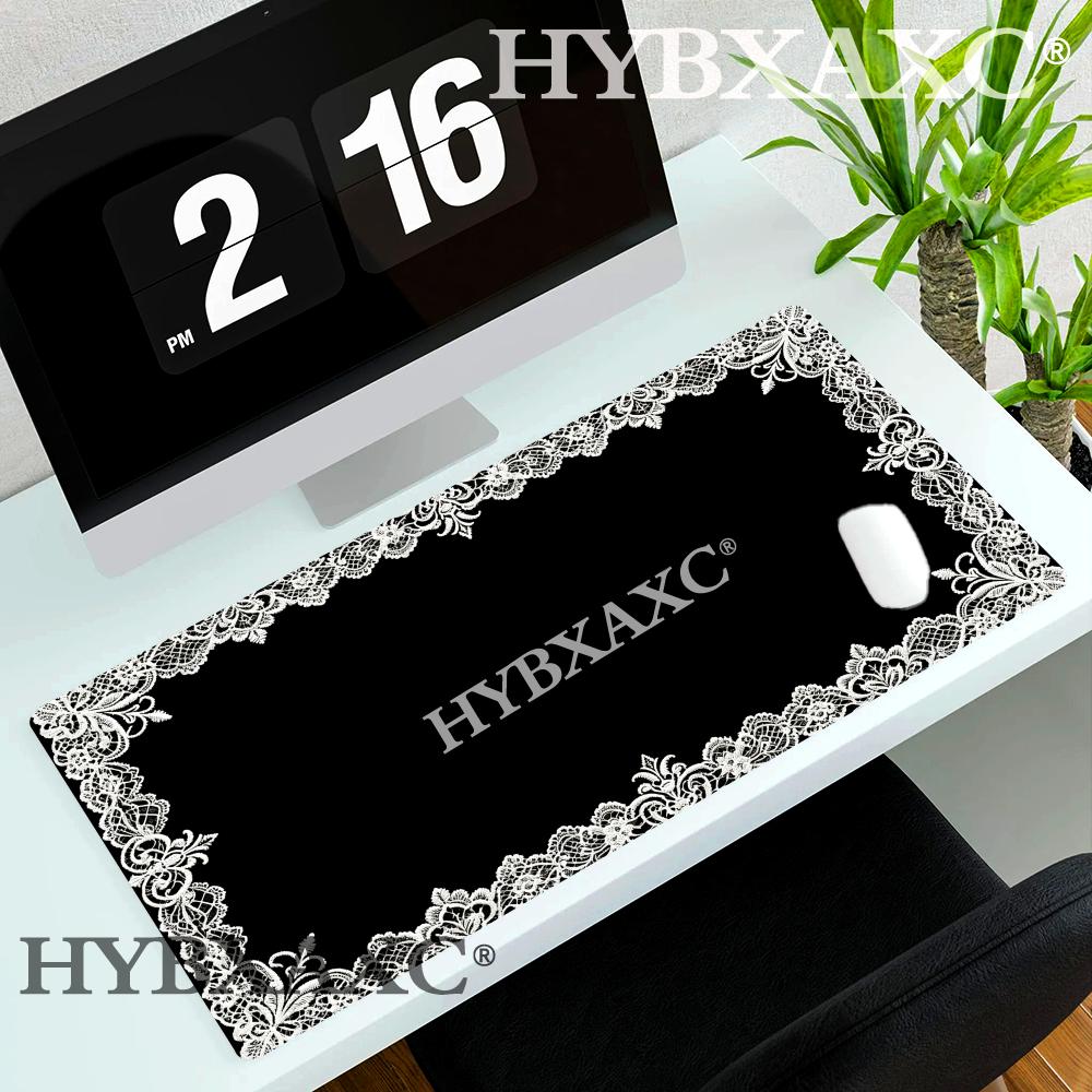 HYBXAXC Gothic Lace Mouse Pad Victorian Aesthetic White Embroidery Mouse Pad Dark Coquette Pad Minimalist Occult Office Decor