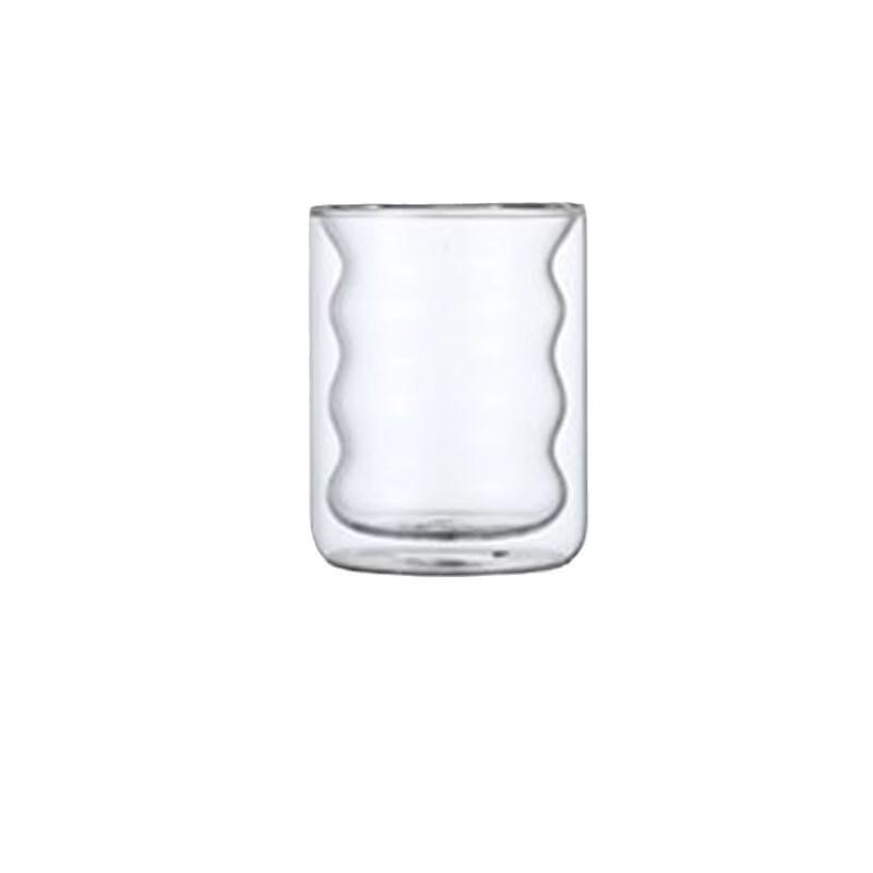 Double-Layer Spiral Glass Coffee Cup