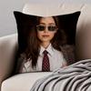 CCristin Milioti Cushion Cover Pillowcase Antidustmite Invisible Zipper Short Plush Sofa Cushion