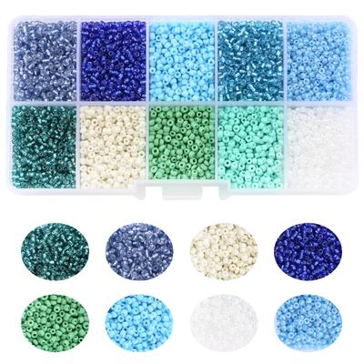 Brand New 2mm Gradient Seed Beads Kit For Jewelry Making Glass Jewelry Beads For Needlework Craft Necklace Bracelet Handmade DIY