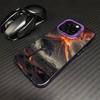 Volcanic Eruptions Phone Case For iPhone 16,15,14,13,12,11,Mini,Pro,MAX Purple Matte Shockproof Cover