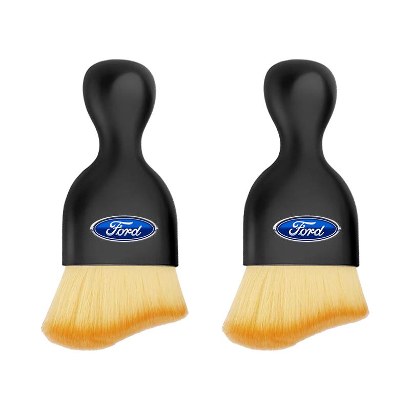 1/2Pcs Car Interior Cleaning Soft Brush Dust Remover Tool For Ford Mustang F10 Zapatillas Miniatura Gt Shelby 2005 2015 Mujer 2012 Kuga