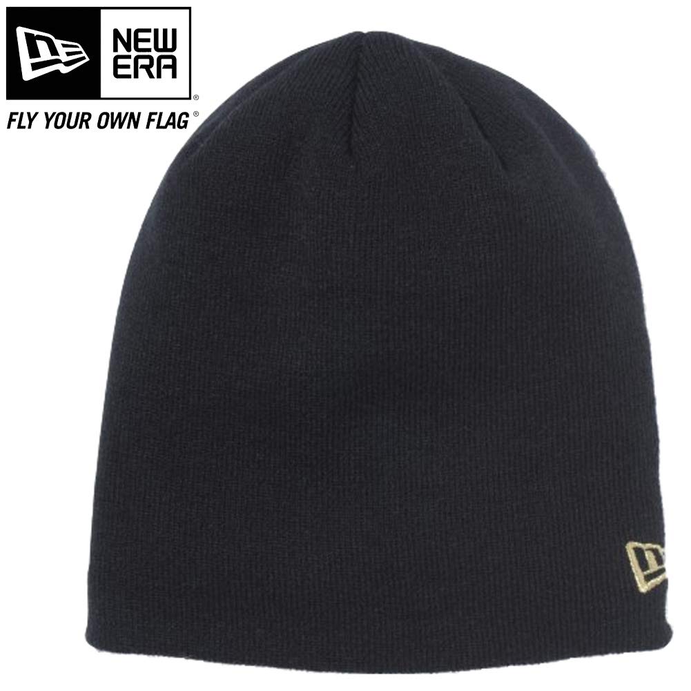 New Era Flag Skull Knit Cap N0002318 11120547 Black Gold