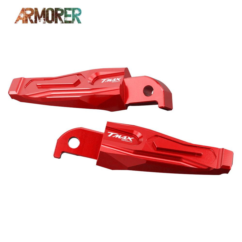 Motorcycle Accessories Aluminum Rear Passanger Foot Peg Footrests For YAMAHA TMAX 560 TECHMAX T-MAX 560 TECH MAX