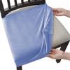 Velvet Stretch Chair Seat Covers Dining Room Removable Washable Chair Seat Protector Slipcover