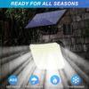KERNOWO Solar Lights Outdoor, 118 LED Solar Motion Sensor Flood Lights with Remote, IP65 Waterproof Solar Powered Security Spot Lights with 16.5Ft