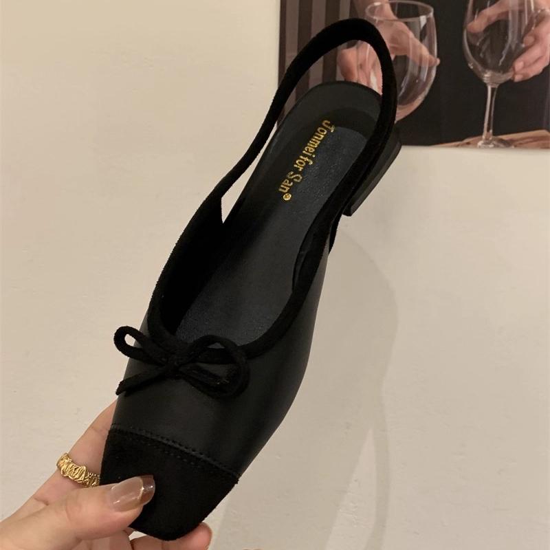 Fashion SUOJIALUN 2025 Autumn New Women Sandal Fashion Mix Color Ladies Elegant Slip On Mules Shoes Square Low Heel Dress Slingback Shoe