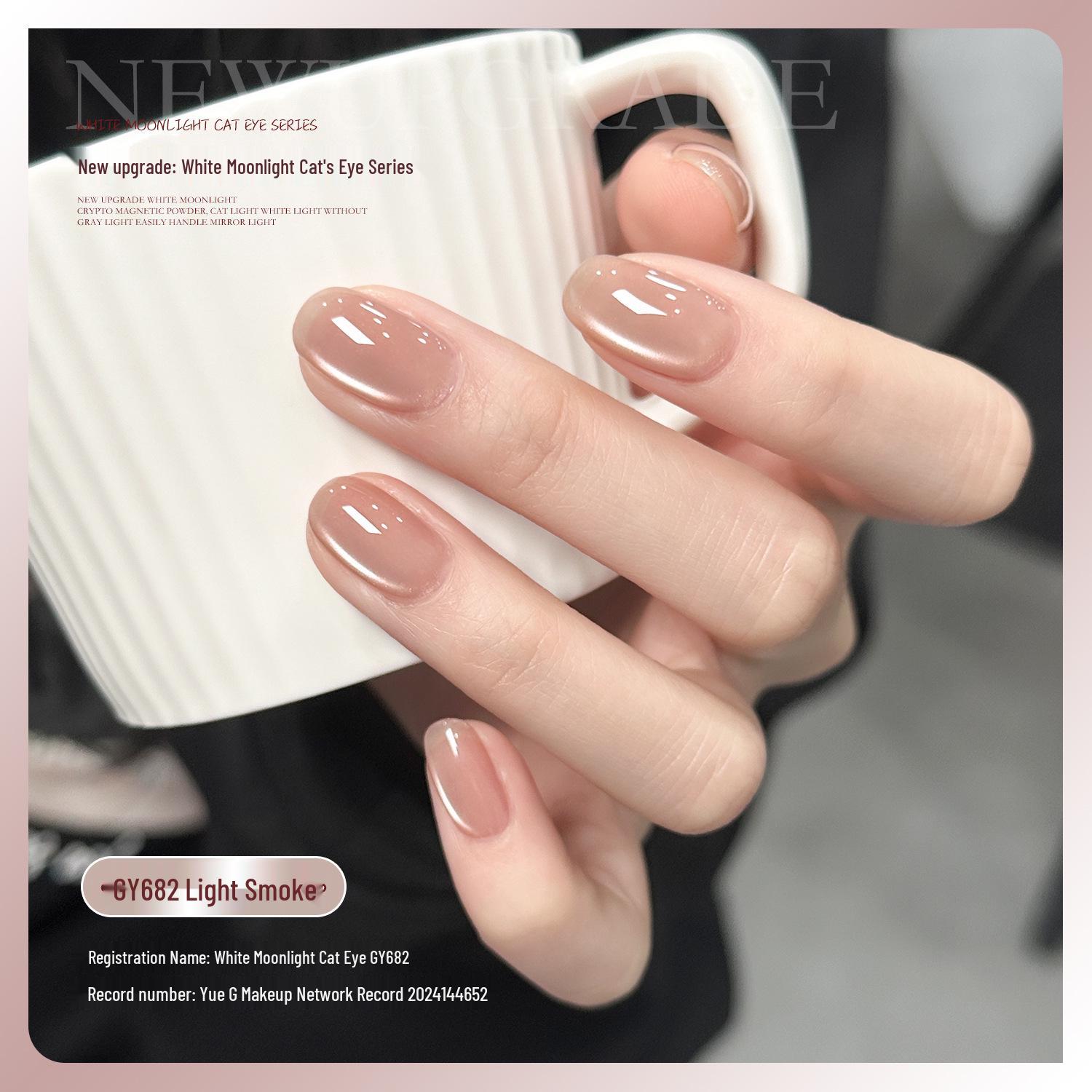 Goya Moonlight Cat Eye Nail Gel 2026: Nude Porcelain White