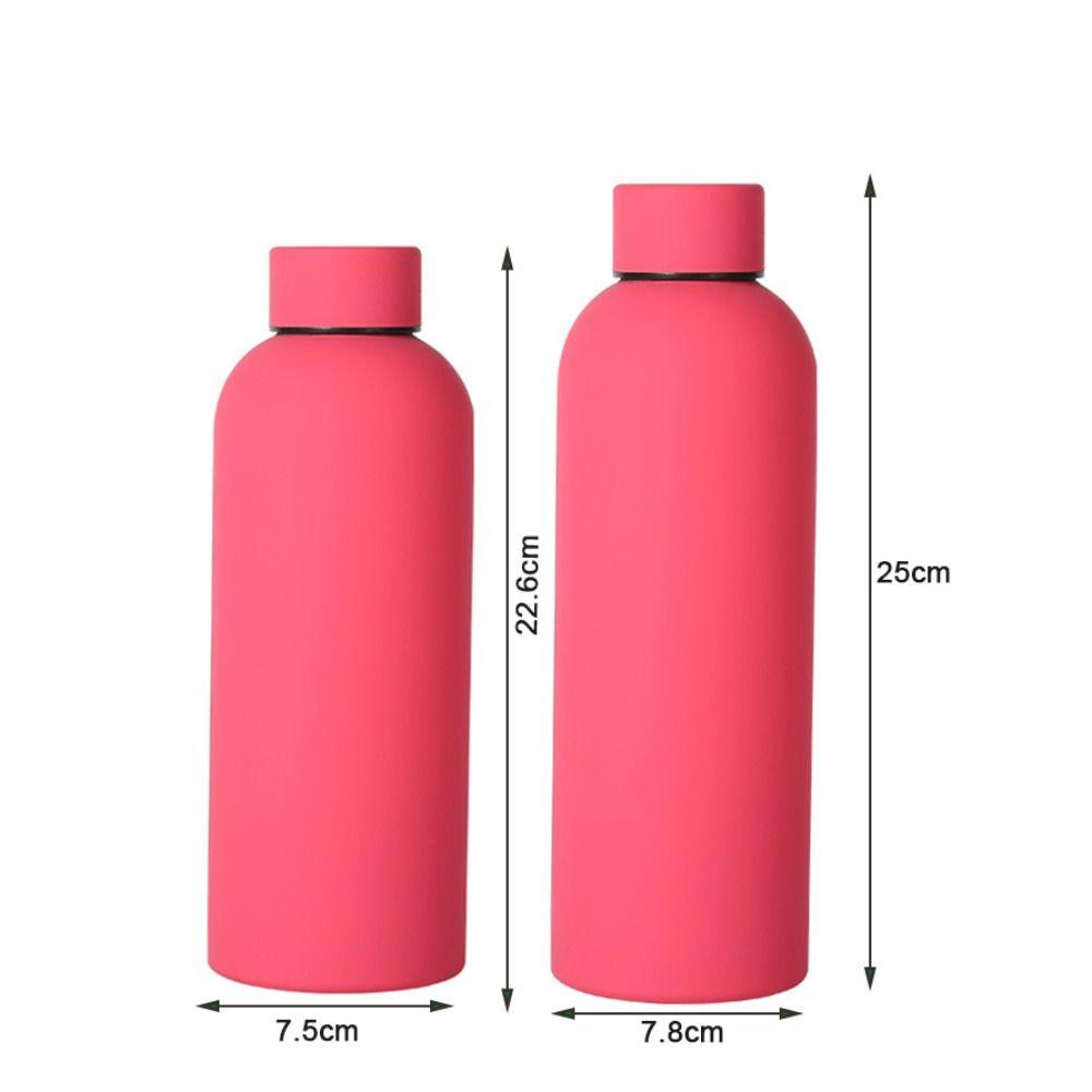 Stainless Steel Small Mouth Insulated Cup 500/750ml Frosted Vacuum Flask Insulated Water Bottle