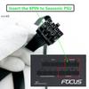Funtin Seasonic PSU CPU Male To To EPS Cable for ASUS Modular Power Supplies Cable, 25-inch Male, 8-Pin 4+4-Pin (70cm)