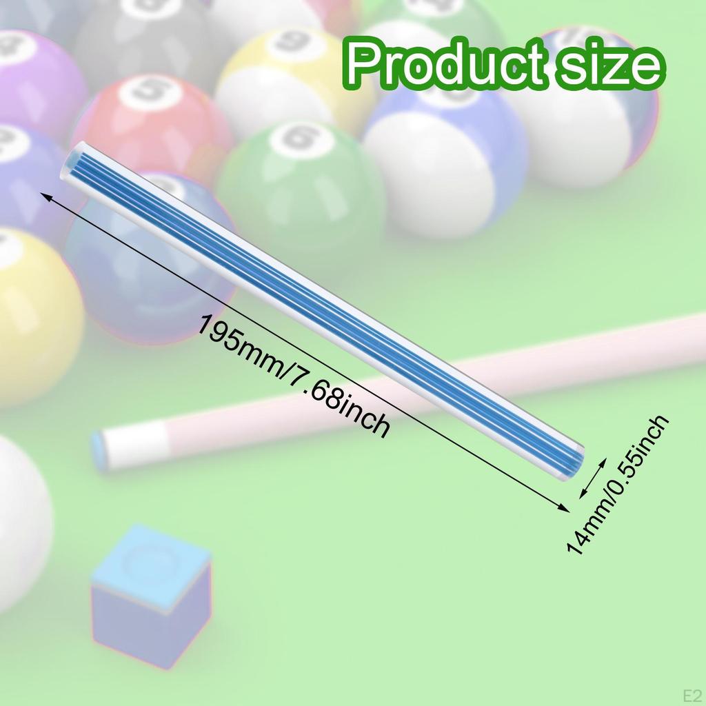 Akrylové kování na tágo 14mm průměr Profesionální oprava špičky DIY Lehká Přenosná Náhrada