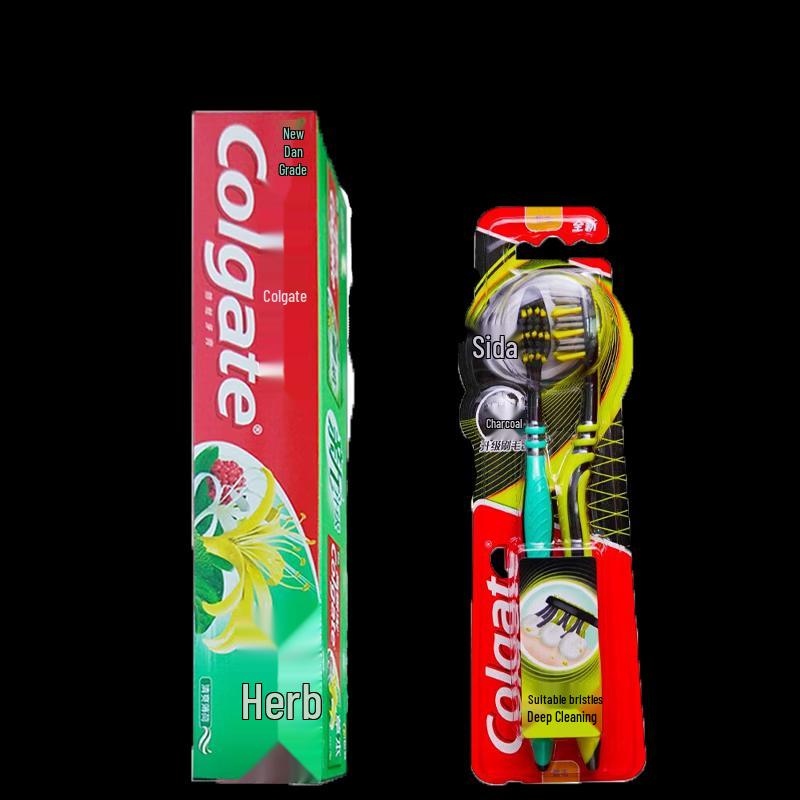 Colgate Herbal Whitening Toothpaste & Multi-Action Toothbrush Set