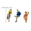 1/64 Diorama Figure Character Figurines Miniature Layout Street People Model for Boys Girls