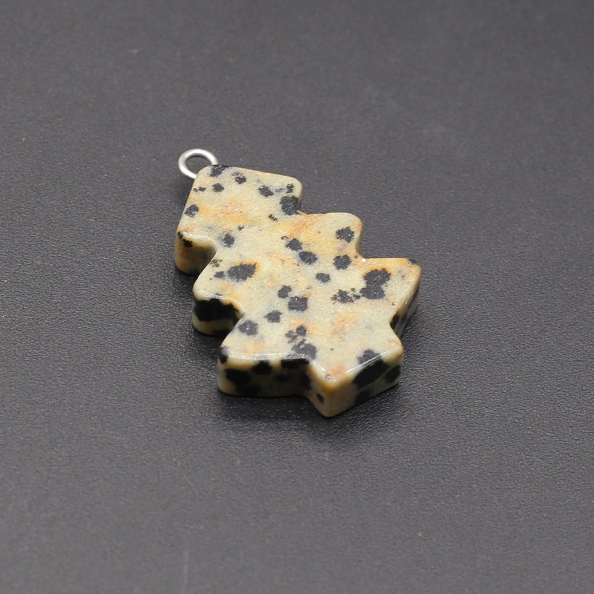 

Ожерелье-подвеска из натурального камня унакит/агаты в форме сосны, подвеска в форме сосны для женщин, изготовление ювелирных изделий, браслет, ожерелье, аксессуар Speckled Stone/20x25mm