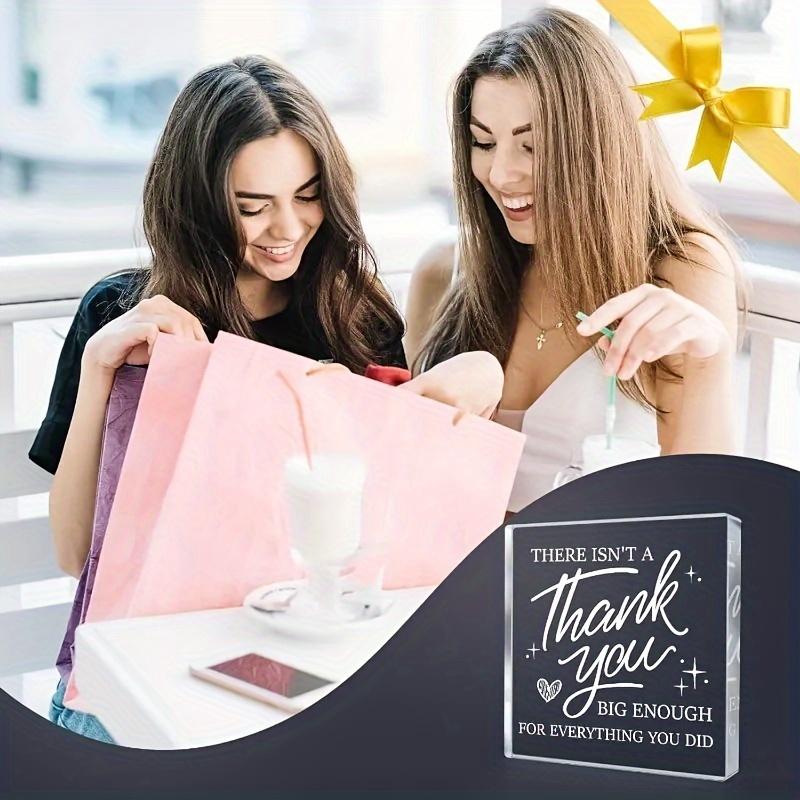 2D Flat, Gratitude Acrylic Desk Decor Plaque, Thank You Gift, Suitable for wall decoration, porch, room, villa, accents Home, Hallway, or Workplace -