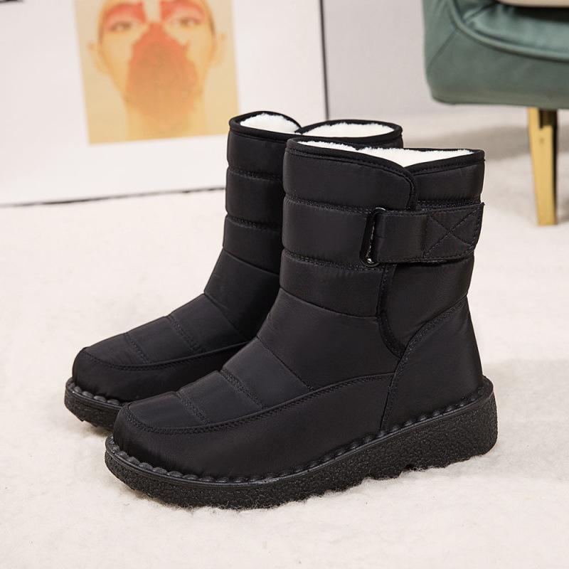 

Womens Winter Snow Boots With Warm Fur Lining Comfortable Booties Non Slip Waterproof Outdoor Shoes 37