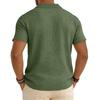 Men's Casual -color Summer - Cotton And Linen Short-sleeved Shirt