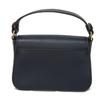 Used Lilium Micro Satchel (10833) 29046 7922 Lily Flower Applique 2-Way Shoulder Bag with T Logo, Navy, Women's from