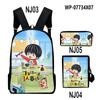 Classic Kotaro Lives Alone Anime 3D Print 3pcs/Set pupil School Bags Laptop Daypack Backpack Inclined shoulder bag Pencil Case