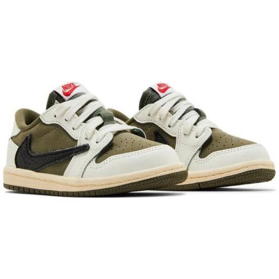 Travis Scott x Air Jordan 1 Low OG SP Medium Olive (TD)DO5441-200 5C-10C