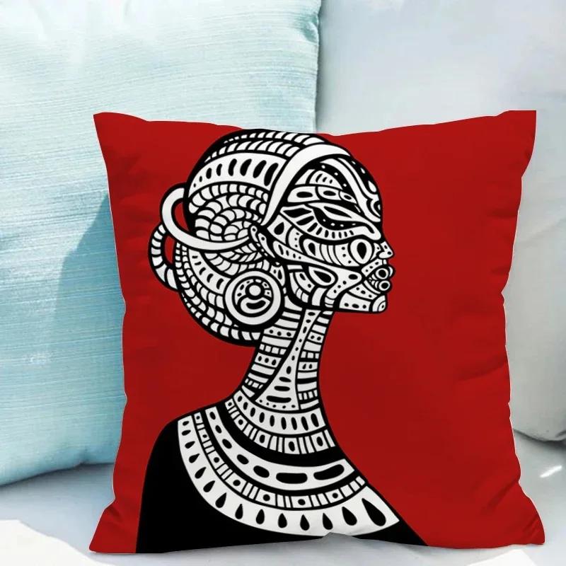 

Sofa Pillow Cases Cushion Covers African Ladies Pillow Cases Game Room Decor Sofa Pillow Cases 45x45cm зелений
