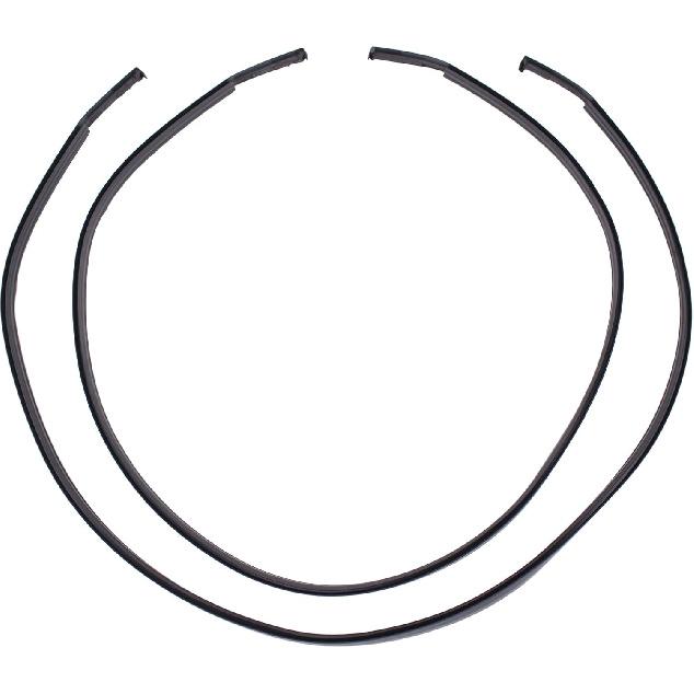 ApplianPar Black Roof Trim Molding Seal Kit for Toyota Corolla 2014-2017 Left and Right Side