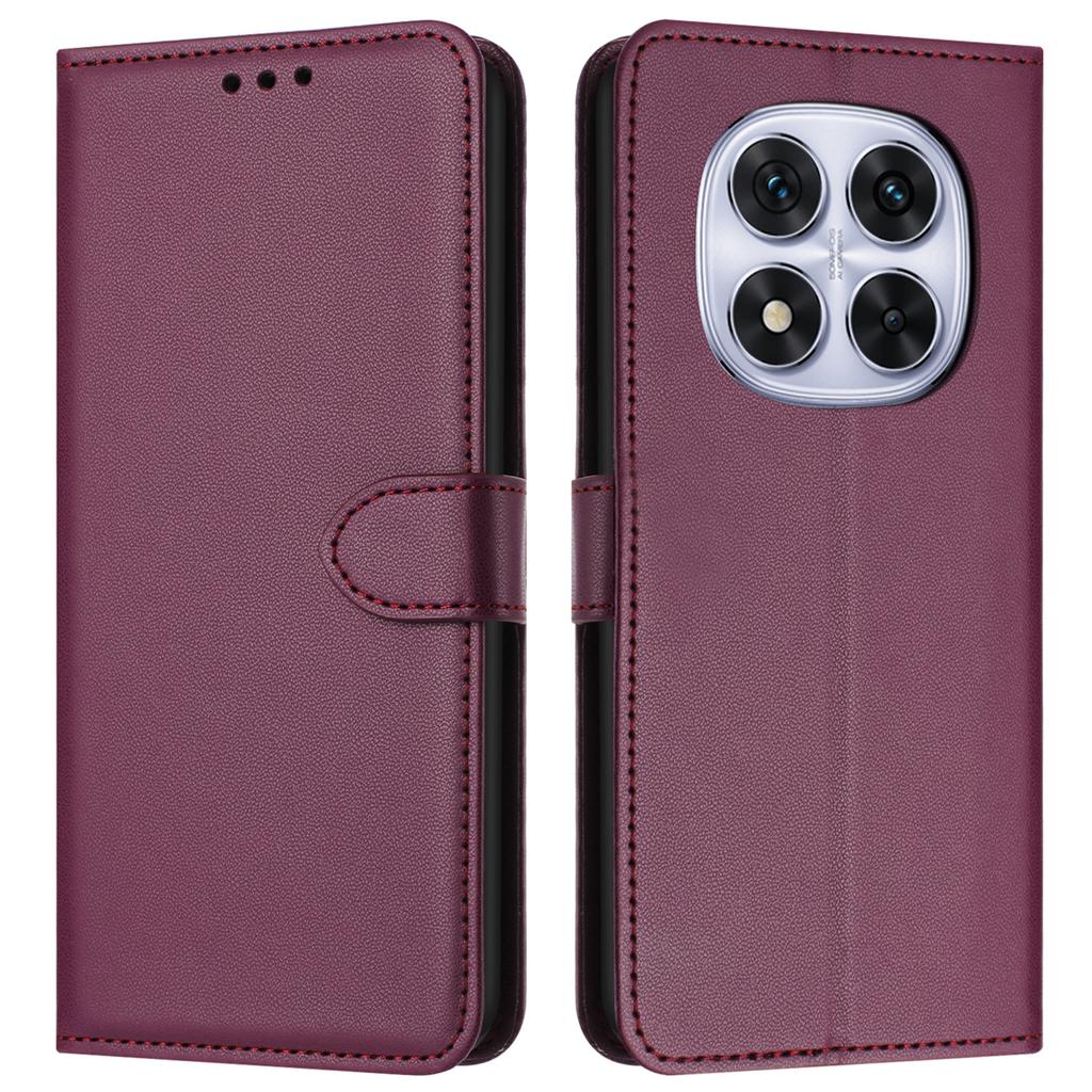 Do Xiaomi Redmi Note 14 Pro+ 5G/Note 14 Pro 5G/Note 14 Pro 4G/Poco X7 5G Etui Portfel Skórzane z Podstawką i Paskiem