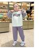 Plus Size Girls' Loose Fit Winter Sports Pants with Velvet Lining