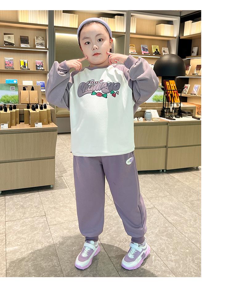 Plus Size Girls' Loose Fit Winter Sports Pants with Velvet Lining