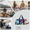 Blue Cartoon Speed Character Duffel Bag, Large Sports Gym Bag with Multi Pockets, Travel Weekender Bag for Men