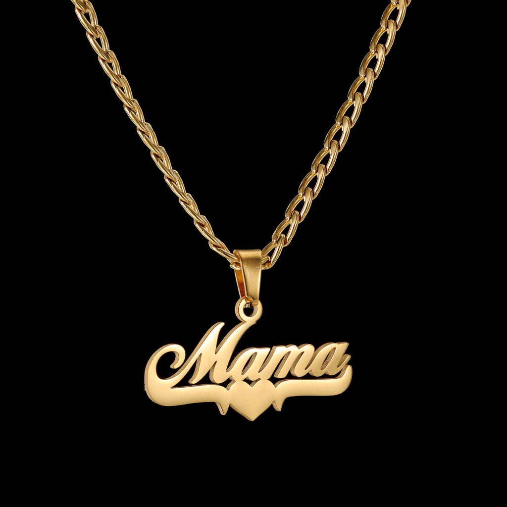 Atoztide Custom Name Necklace for Women Bottom Heart Stainless Steel Jewelry Nameplate Choker Chain Personalized Birthday Gift