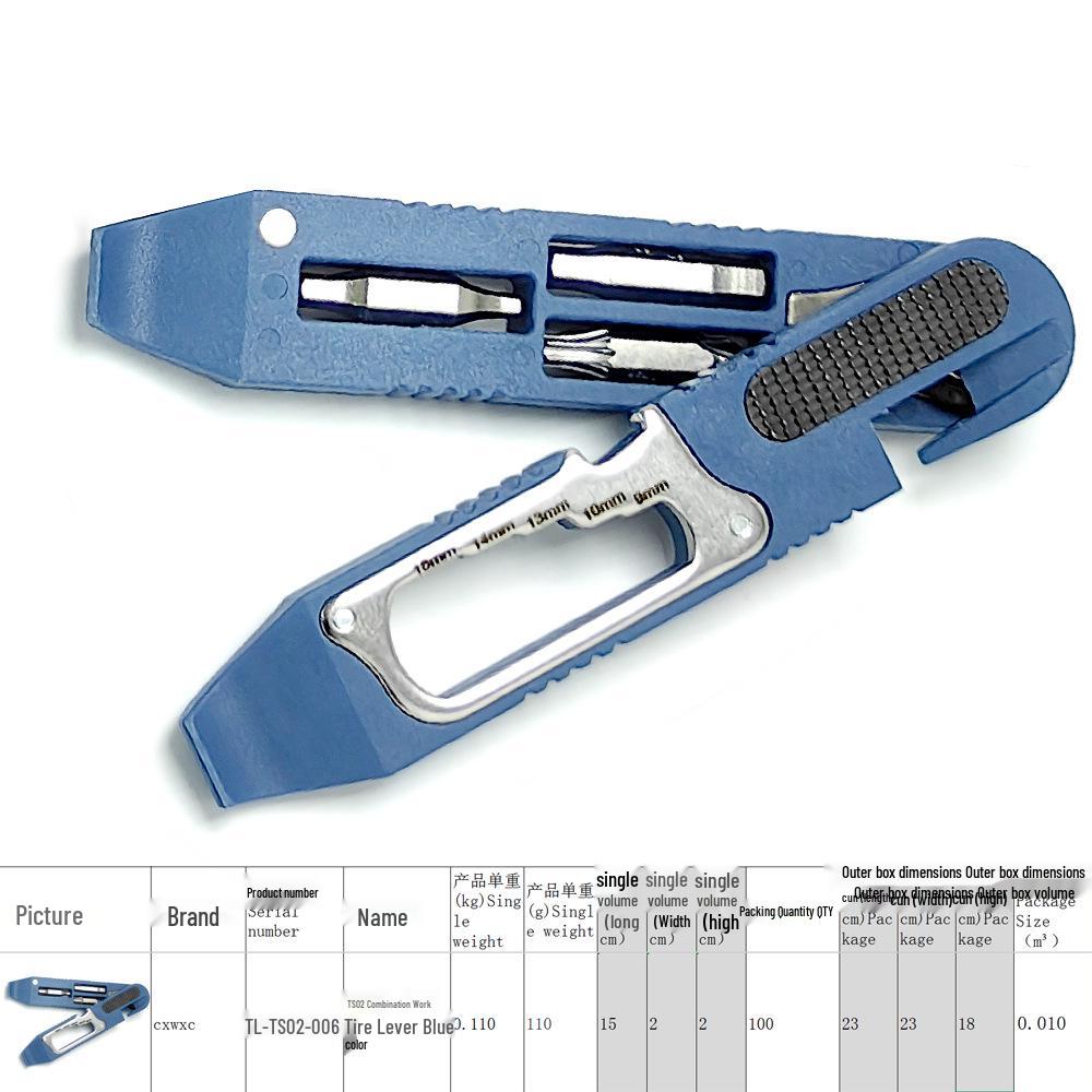 Multi-Function Bicycle Tire Repair Tool Set TL-TS02