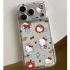 Full-Screen KT Cat Space Shell for Apple: Transparent, Drop-Proof Case for iPhone 17 Pro Max, 16, 15, 14/13, 12 Pro